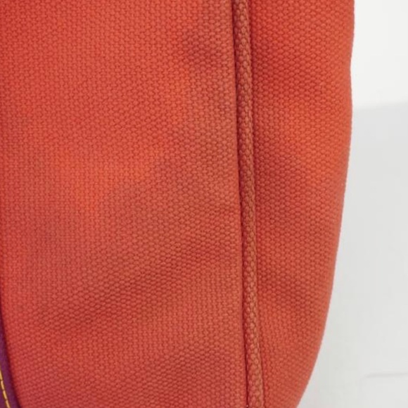 🎉🎉HP🎉LOUIS VUITTON Rose Leather and Red Canvas GM Tote with Gold Hardware - Picture 4 of 7